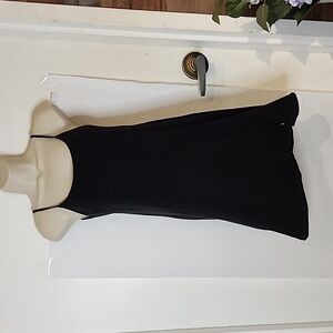 brandy melville black skater dress Brandy Melville Women's Black Suede Skater Dress One Size